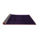 Sideview of Abstract Purple Modern Rug, abs5113pur