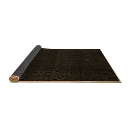 Sideview of Abstract Brown Modern Rug, abs5113brn