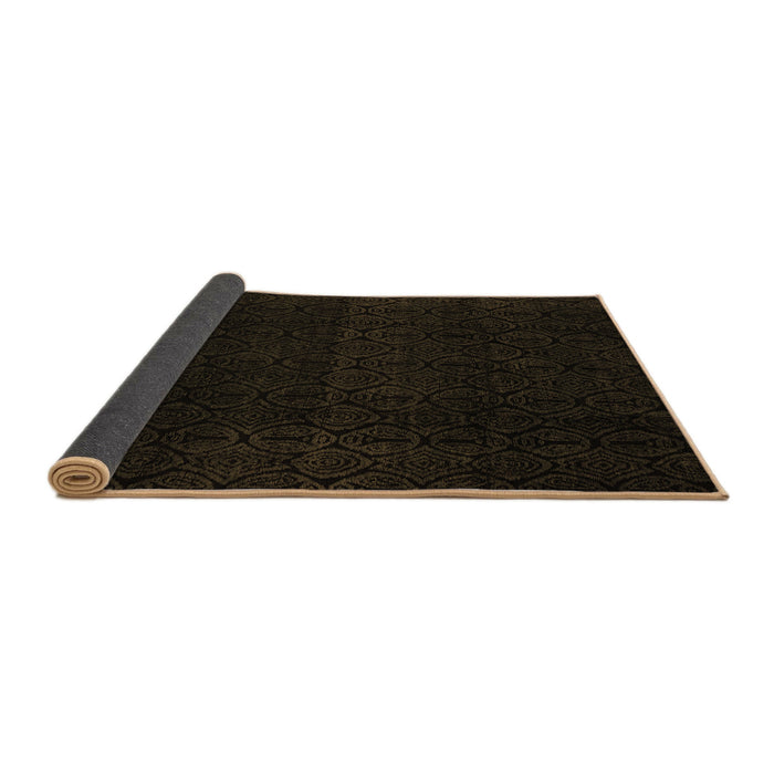 Sideview of Abstract Brown Modern Rug, abs5113brn