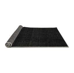 Sideview of Abstract Gray Modern Rug, abs5113gry