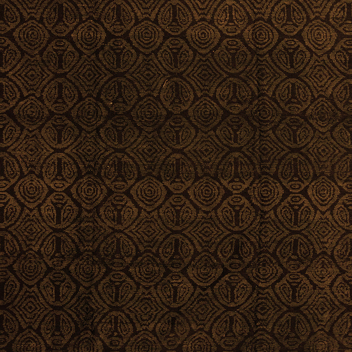 Square Abstract Orange Modern Rug, abs5113org