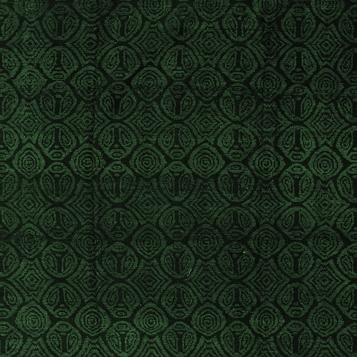 Square Abstract Emerald Green Modern Rug, abs5113emgrn