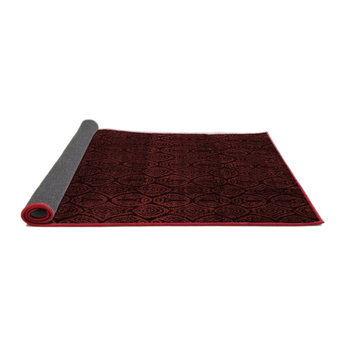 Abstract Red Modern Area Rugs