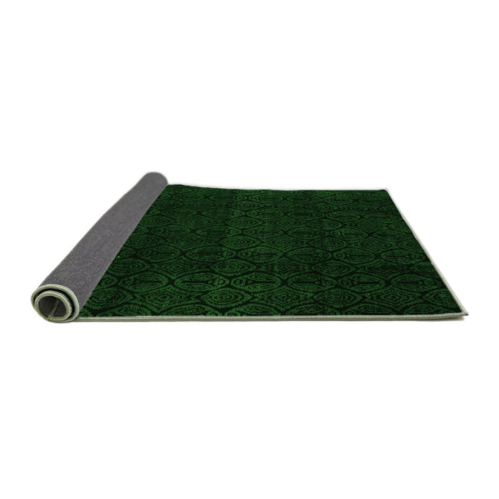 Sideview of Abstract Green Modern Rug, abs5113grn