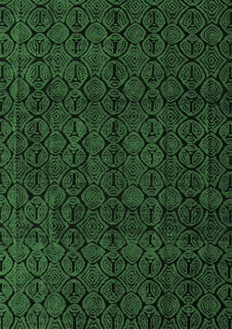 Abstract Emerald Green Modern Rug, abs5114emgrn