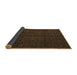 Sideview of Abstract Brown Modern Rug, abs5114brn