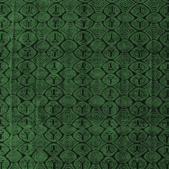 Square Machine Washable Abstract Emerald Green Modern Area Rugs, wshabs5114emgrn