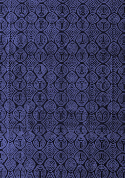 Abstract Blue Modern Rug, abs5114blu