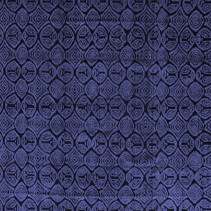 Square Abstract Blue Modern Rug, abs5114blu