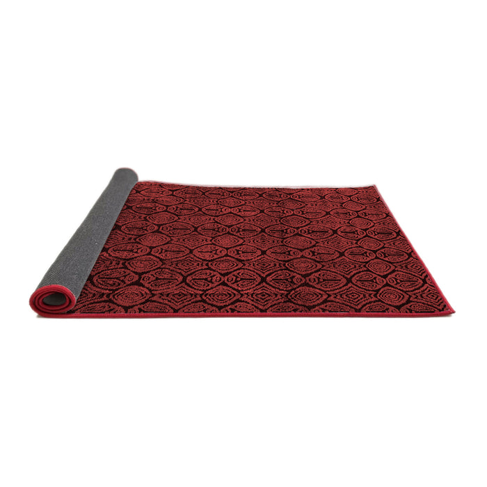Abstract Red Modern Area Rugs