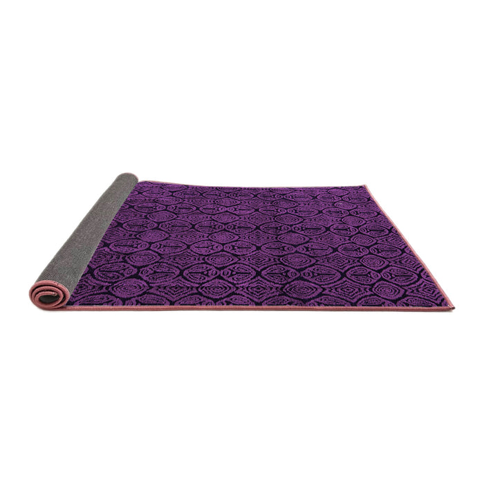 Sideview of Abstract Purple Modern Rug, abs5114pur