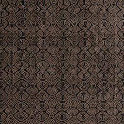 Square Abstract Coffee Brown Modern Rug, abs5114