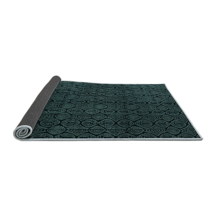 Sideview of Abstract Light Blue Modern Rug, abs5114lblu
