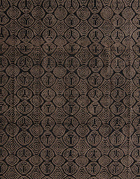 Machine Washable Abstract Coffee Brown Rug, wshabs5114