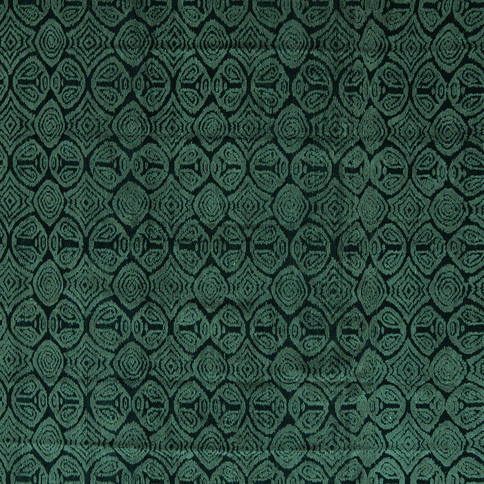 Square Abstract Turquoise Modern Rug, abs5114turq