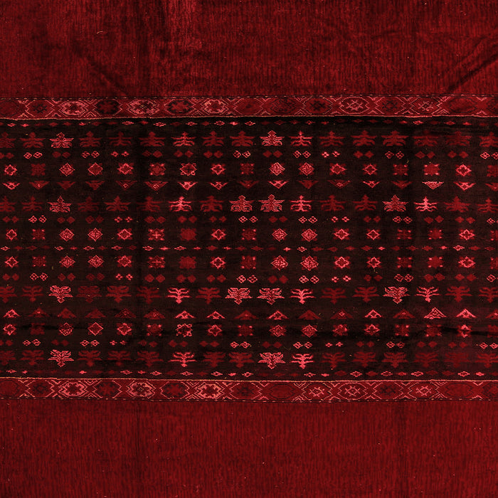 Square Machine Washable Abstract Orange Modern Area Rugs, wshabs5115org