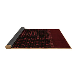 Sideview of Abstract Brown Modern Rug, abs5115brn