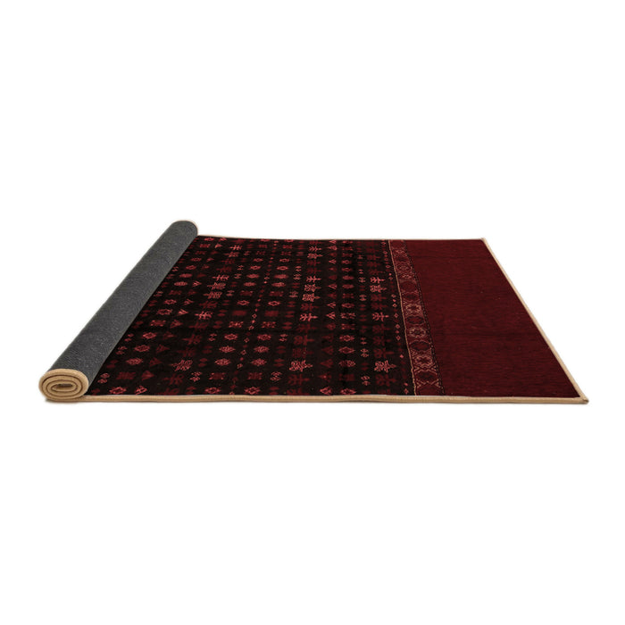 Sideview of Abstract Brown Modern Rug, abs5115brn