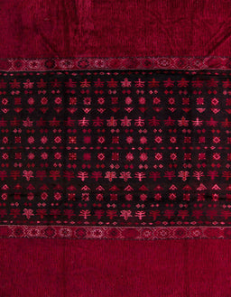 Machine Washable Abstract Chocolate Brown Rug, wshabs5115