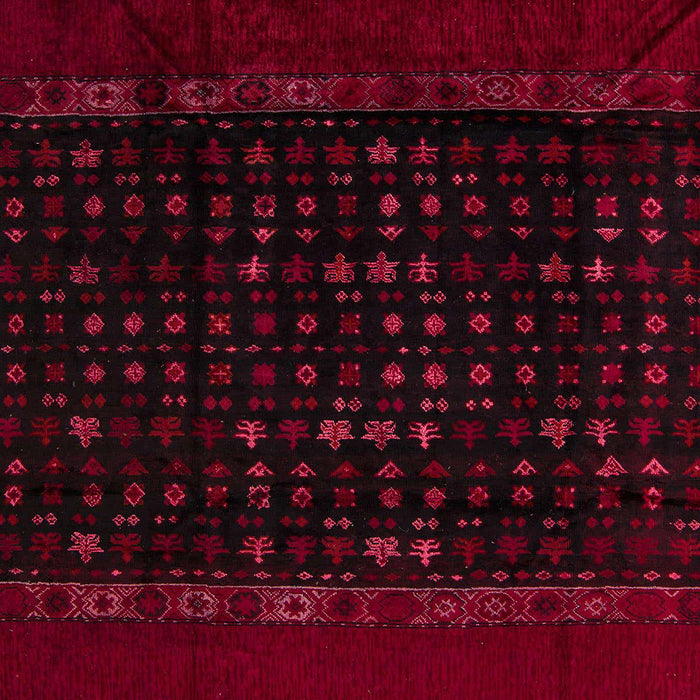 Machine Washable Abstract Chocolate Brown Rug, wshabs5115