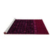 Sideview of Machine Washable Abstract Pink Modern Rug, wshabs5115pnk