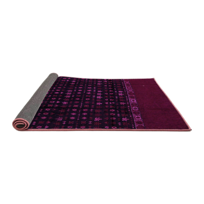Sideview of Abstract Purple Modern Rug, abs5115pur
