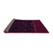 Sideview of Abstract Purple Modern Rug, abs5115pur