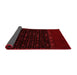 Abstract Red Modern Area Rugs