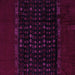 Square Machine Washable Abstract Purple Modern Area Rugs, wshabs5115pur