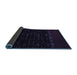 Sideview of Abstract Blue Modern Rug, abs5115blu