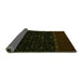 Sideview of Abstract Green Modern Rug, abs5115grn