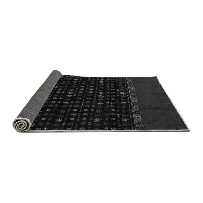 Sideview of Abstract Gray Modern Rug, abs5115gry