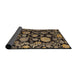 Sideview of Abstract Brown Oriental Rug, abs5116