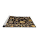 Sideview of Machine Washable Abstract Peru Brown Rug, wshabs5116