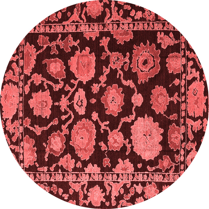 Machine Washable Oriental Red Traditional Rug, wshabs5116red