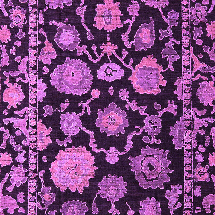 Machine Washable Oriental Purple Traditional Area Rugs, wshabs5116pur