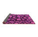 Sideview of Oriental Pink Traditional Rug, abs5116pnk