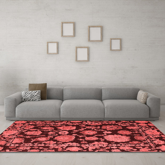 Traditional Red Washable Rugs