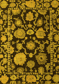 Oriental Yellow Traditional Rug, abs5116yw