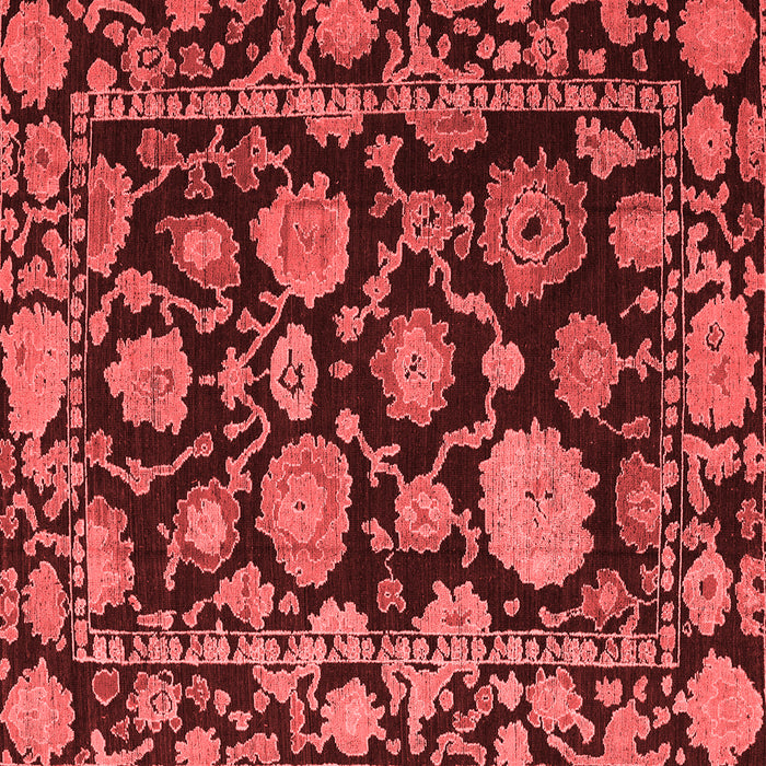 Machine Washable Oriental Red Traditional Rug, wshabs5116red