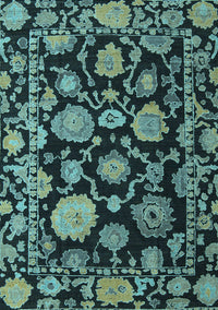 Oriental Light Blue Traditional Rug, abs5116lblu