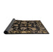 Sideview of Abstract Dark Almond Brown Oriental Rug, abs5117