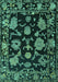 Oriental Turquoise Traditional Rug, abs5117turq