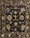 Machine Washable Abstract Dark Almond Brown Rug, wshabs5117