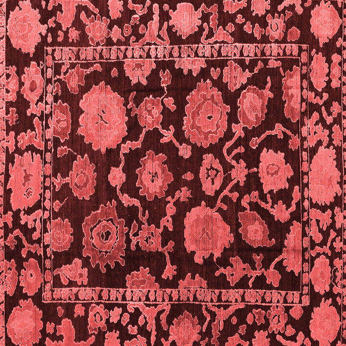 Machine Washable Oriental Red Traditional Rug, wshabs5118red