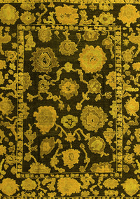 Oriental Yellow Traditional Rug, abs5118yw