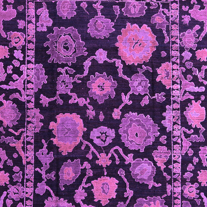 Machine Washable Oriental Purple Traditional Area Rugs, wshabs5118pur