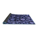 Sideview of Oriental Blue Traditional Rug, abs5118blu