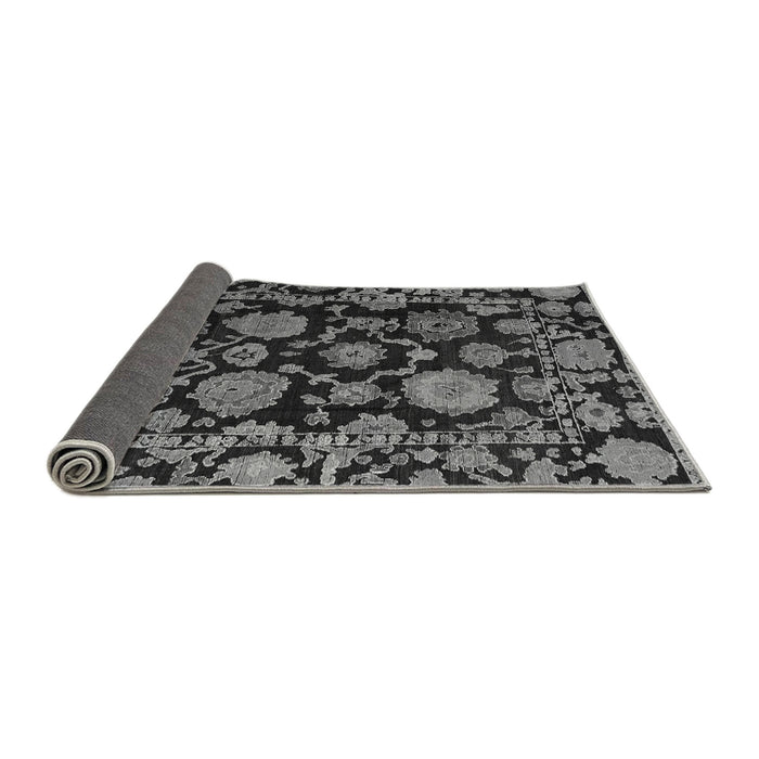Sideview of Oriental Gray Traditional Rug, abs5118gry