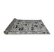 Sideview of Abstract Gray Modern Rug, abs5119gry